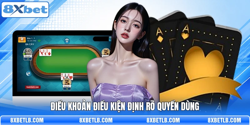 Điều khoản điều kiện định rõ quyền dùng