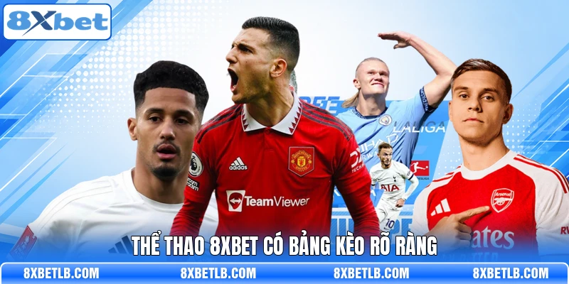 Thể thao 8XBET có bảng kèo rõ ràng