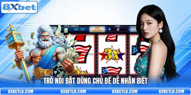 Trò nổi bật dùng chủ đề dễ nhận biết